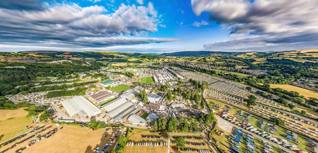 Royal Welsh Show Aerial